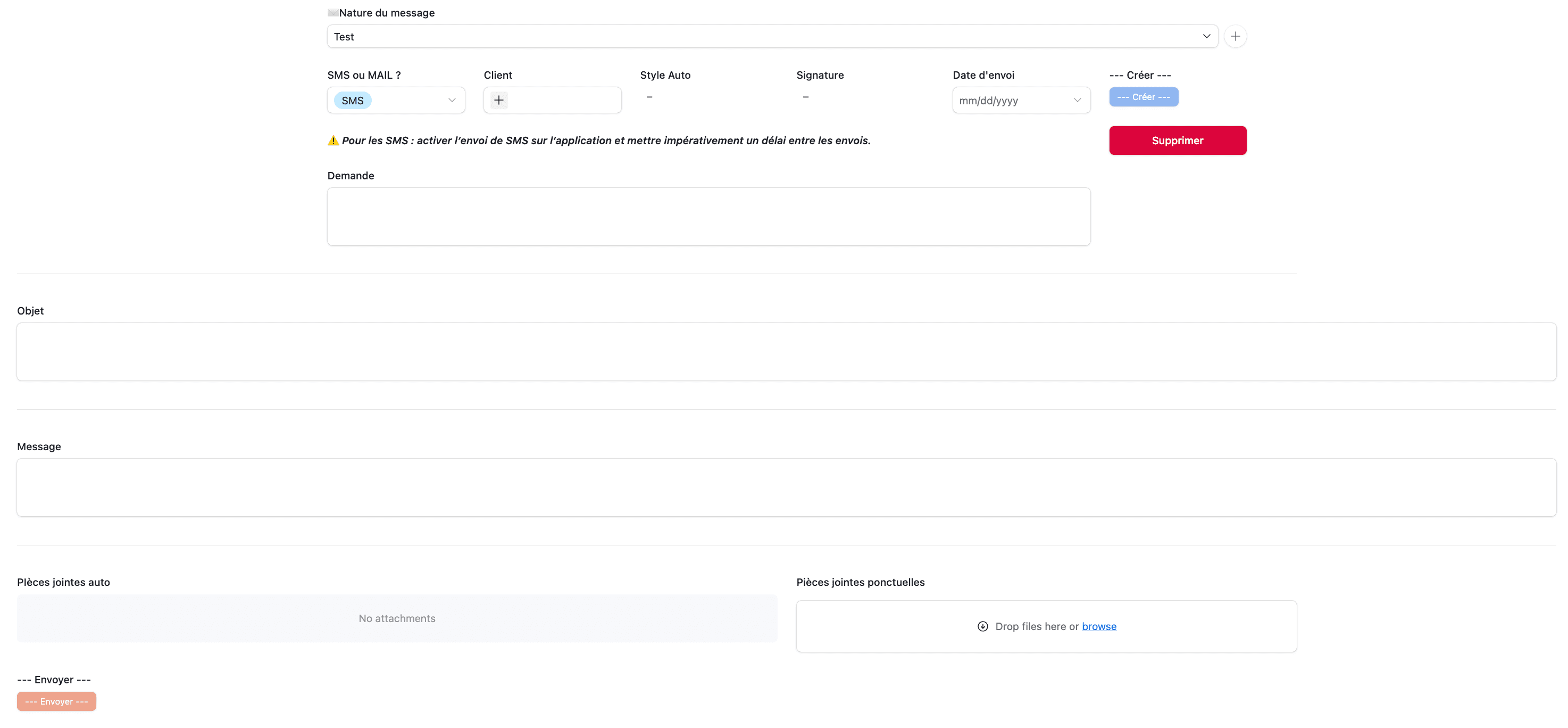 interface airtable campagne